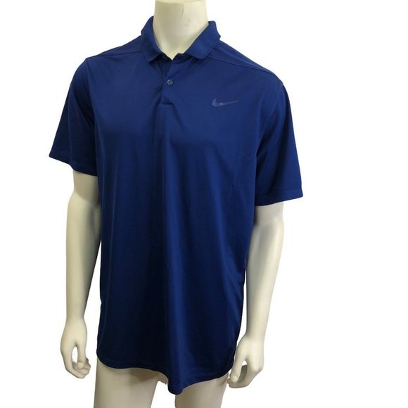 Nike Shirts Nike Dark Navy Dri Fit Golf Polo Shirt Sz Xl Poshmark